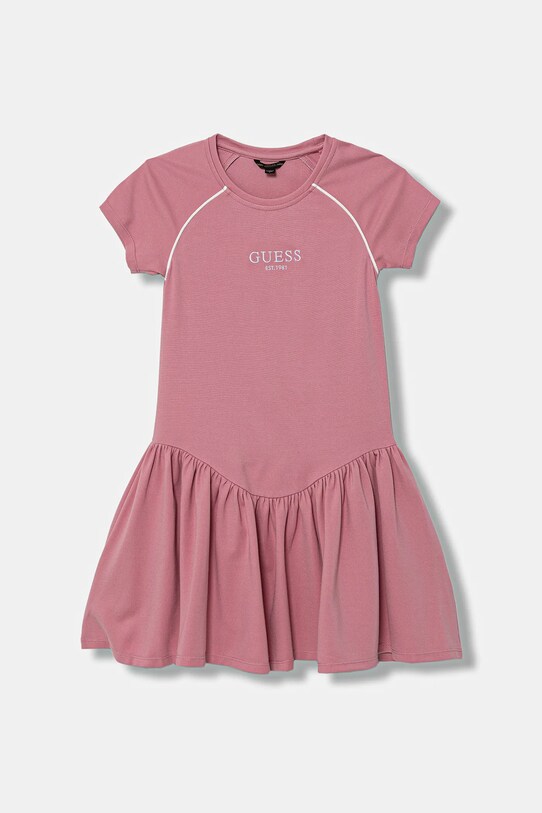 Guess sukienka dziecięca rozkloszowany różowy J5YK16.KCY62.9BYA