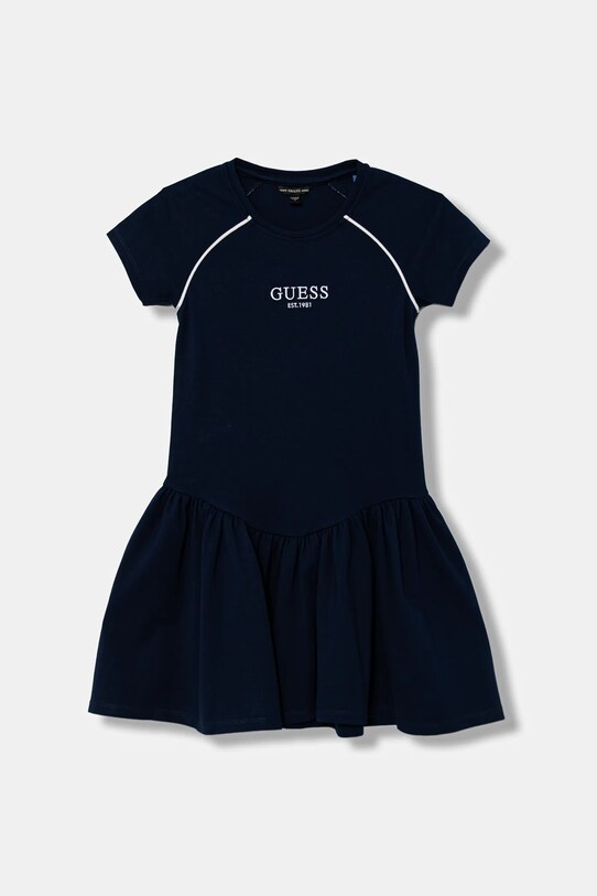 Guess sukienka dziecięca rozkloszowany granatowy J5YK16.KCY62.9BYA