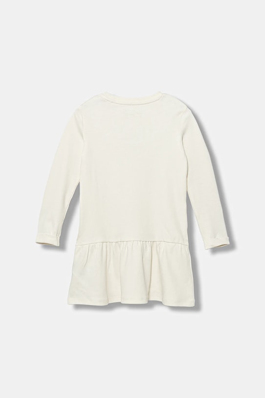 Guess sukienka bawełniana dziecięca K3YK13.KA6W4.9BYA beżowy AW25