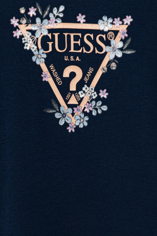Dievča Dievčenské bavlnené šaty Guess K3YK13.KA6W4.9BYA modrá