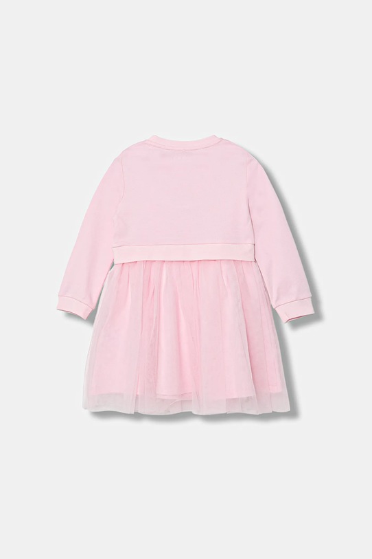 Guess sukienka bawełniana dziecięca K5YK01.KB8R0.9BYA różowy AW25