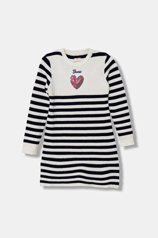Guess sukienka wzorzyste granatowy K5YK07.Z3FU0.9BYA