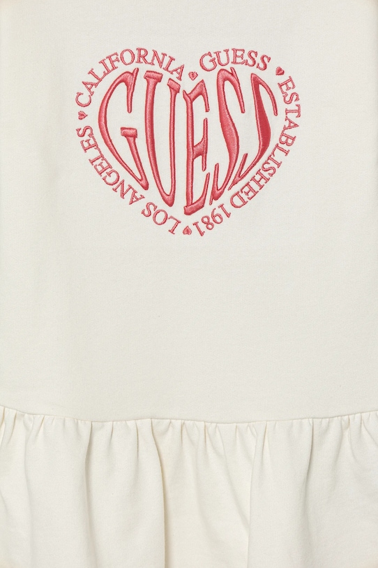 Κοριτσίστικα Παιδικό βαμβακερό φόρεμα Guess K5YK11.KAD74.9BYA μπεζ