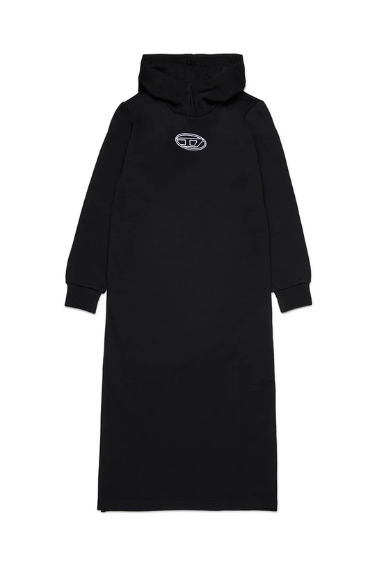 Diesel sukienka bawełniana dziecięca DYLA DRESS długi czarny J02426