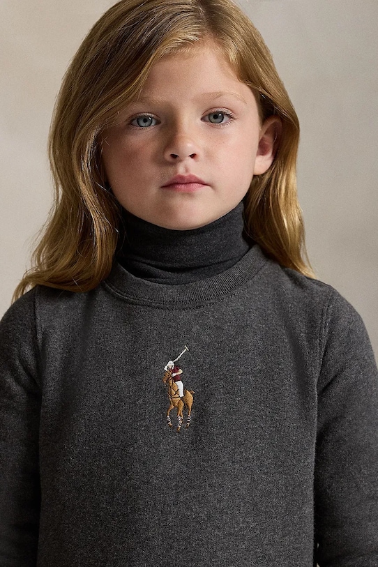Polo Ralph Lauren sukienka dziecięca 312978991001 szary