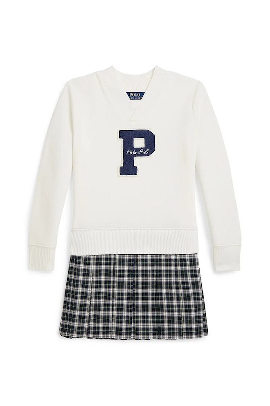 Dievčenské šaty Polo Ralph Lauren 312979024001 biela AW25