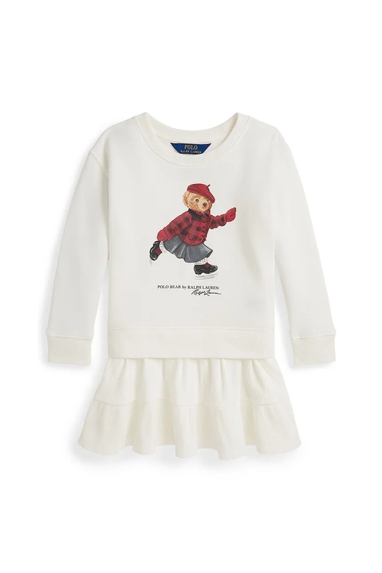 Polo Ralph Lauren sukienka dziecięca 312981086001 beżowy AW25