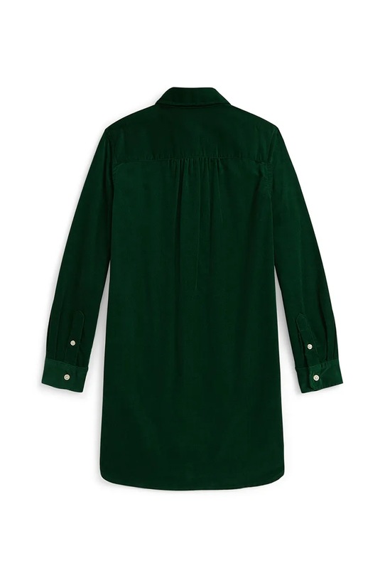 Dječja pamučna haljina Polo Ralph Lauren 313A98220001 zelena AW25