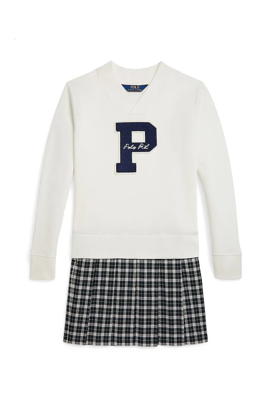 Polo Ralph Lauren sukienka dziecięca 313979024001 biały AW25