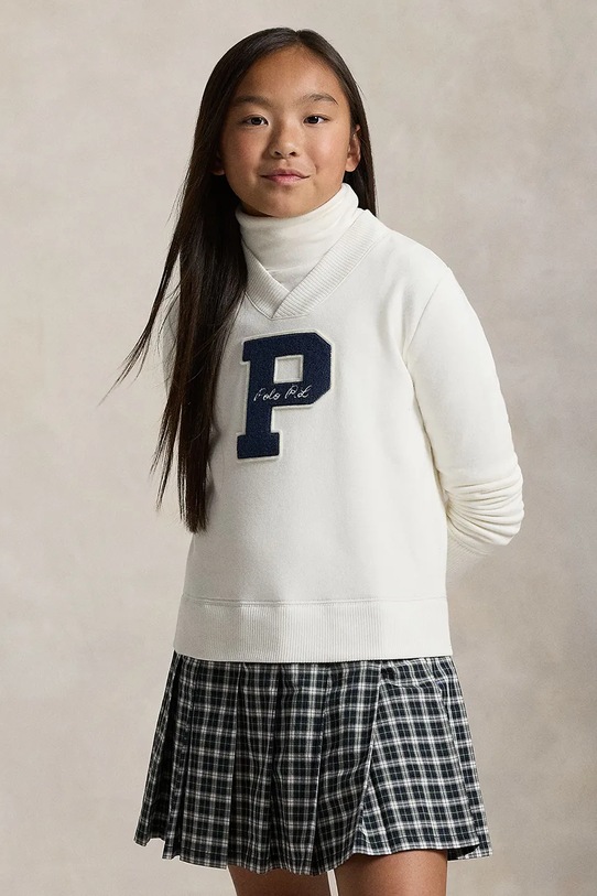 Παιδικό φόρεμα Polo Ralph Lauren λευκό 313979024001
