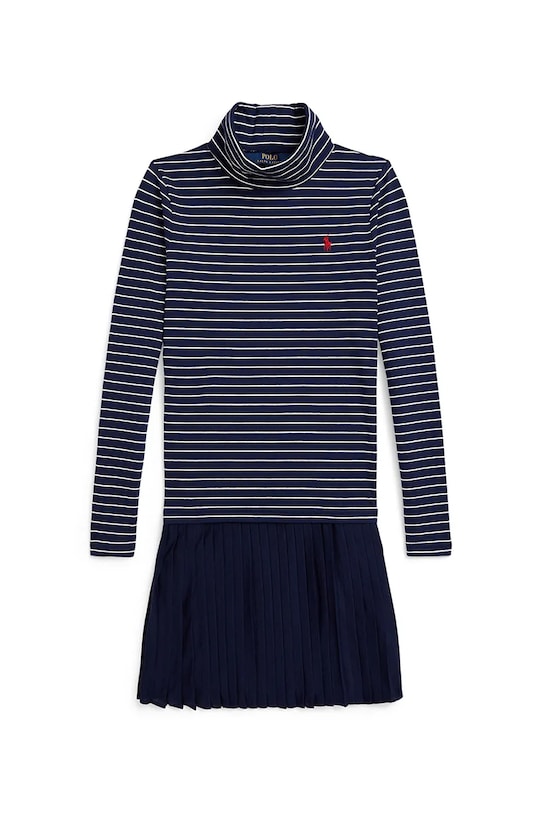 Polo Ralph Lauren rochie de bumbac pentru copii mini bleumarin 313980676001