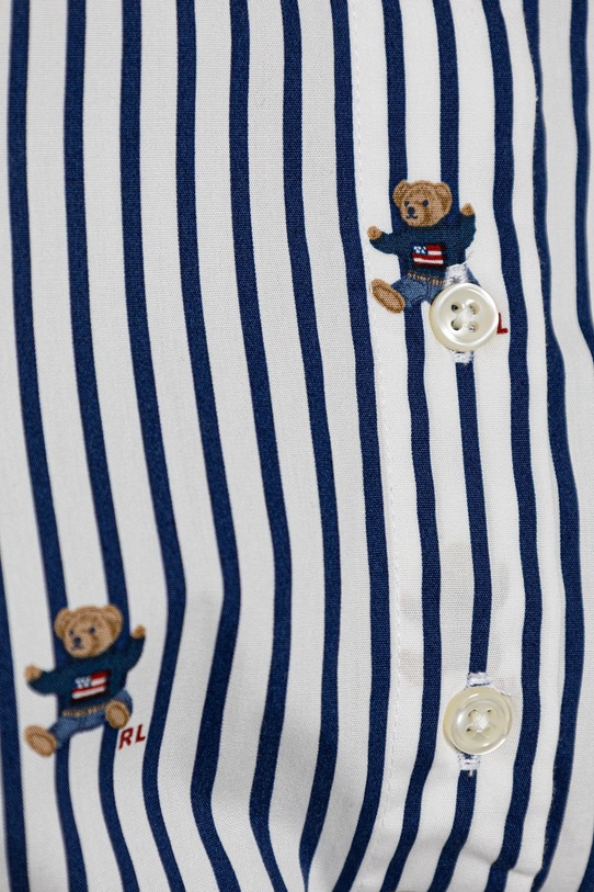 Κοριτσίστικα Παιδικό βαμβακερό φόρεμα Polo Ralph Lauren 313978282001 σκούρο μπλε
