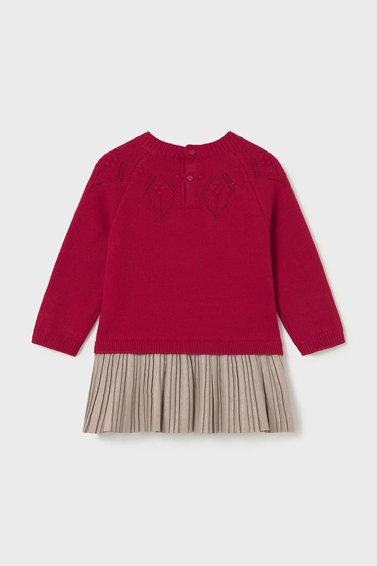Mayoral rochie bebe 2908.4B.Baby.9BYA rosu AW25