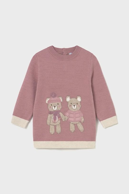 Mayoral sukienka dziecięca długi różowy 2911.4D.Baby.9BYA