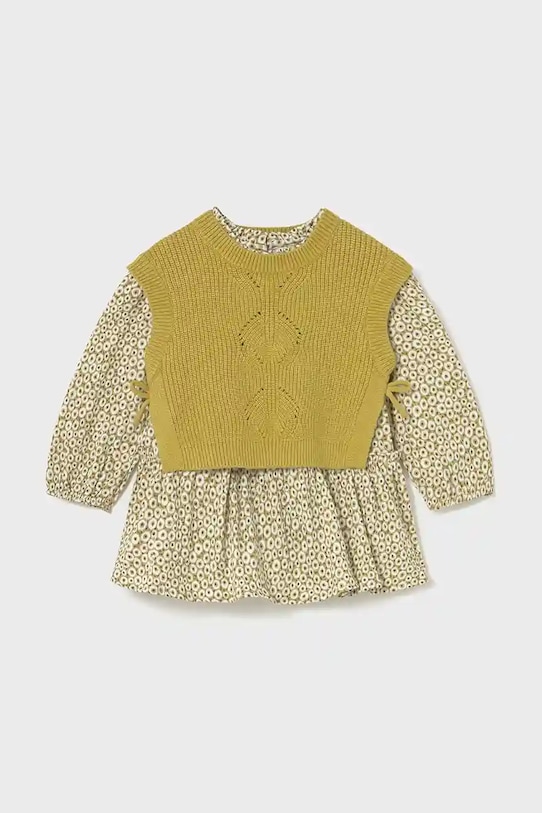 Mayoral sukienka niemowlęca 2913.4E.Baby.9BYA zielony AW25