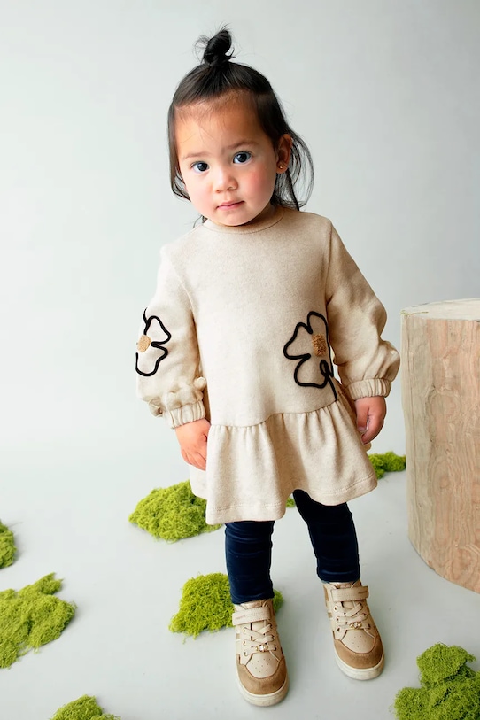 Дитяча сукня Mayoral довгий бежевий 2917.4G.Baby.9BYA
