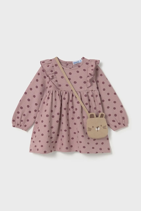 Mayoral sukienka niemowlęca rozkloszowany różowy 2920.4J.Baby.9BYA