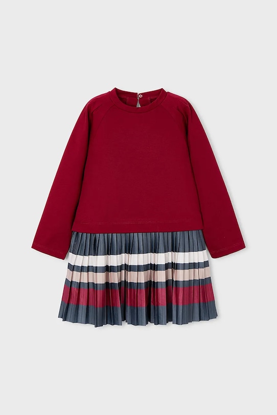 Mayoral sukienka dziecięca wzorzyste czerwony 4911.6C.Mini.9BYA