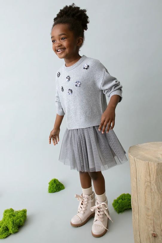 Mayoral rochie fete mini gri 4918.6K.Mini.9BYA