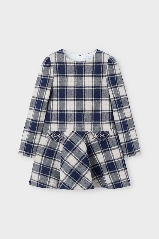 Mayoral sukienka dziecięca wzorzyste granatowy 4921.6K.Mini.9BYA