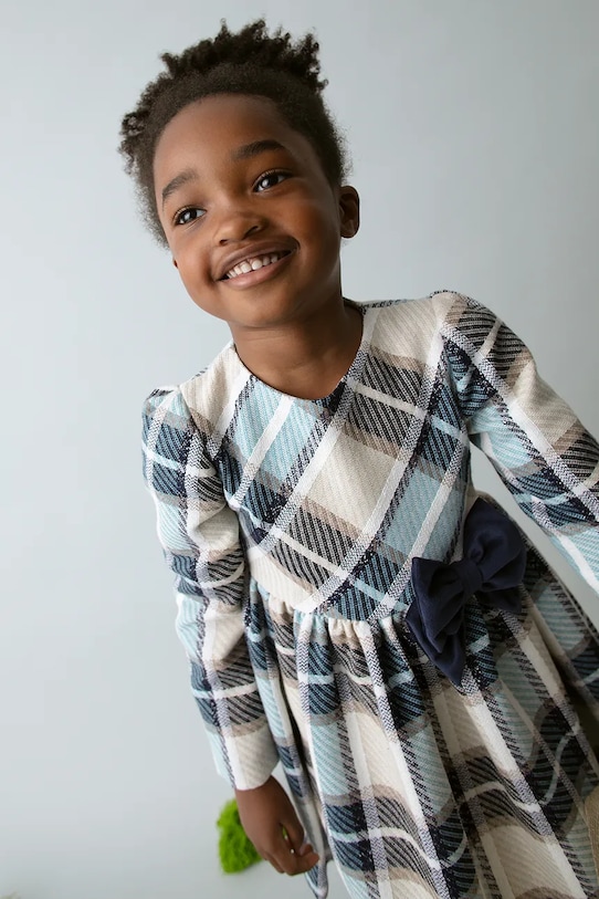 Mayoral sukienka dziecięca 4924.6L.Mini.9BYA niebieski