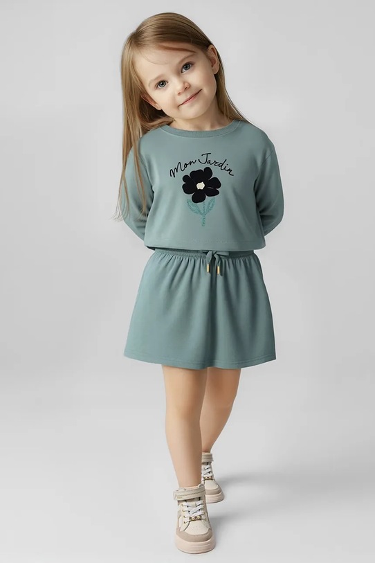 Mayoral rochie si bluză copii mini turcoaz 4927.6B.Mini.9BYA