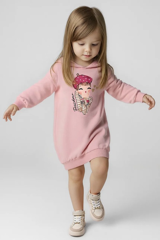 Παιδικό φόρεμα Mayoral μακρύ ροζ 4928.6B.Mini.9BYA