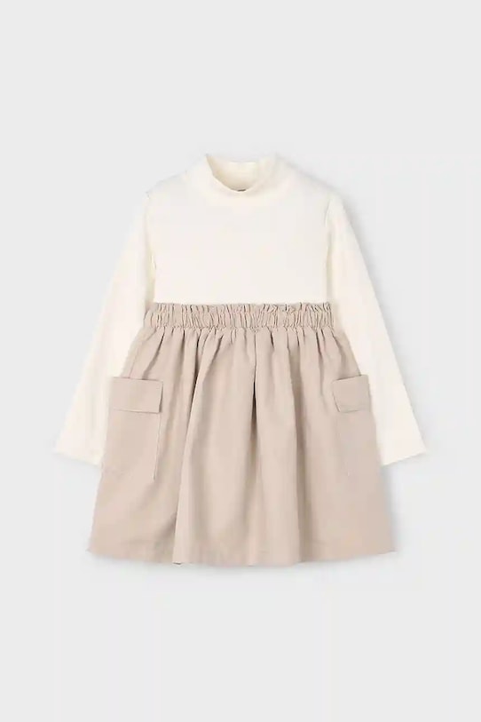 Дитяча сукня Mayoral 4930.6N.Mini.9BYA бежевий AW25