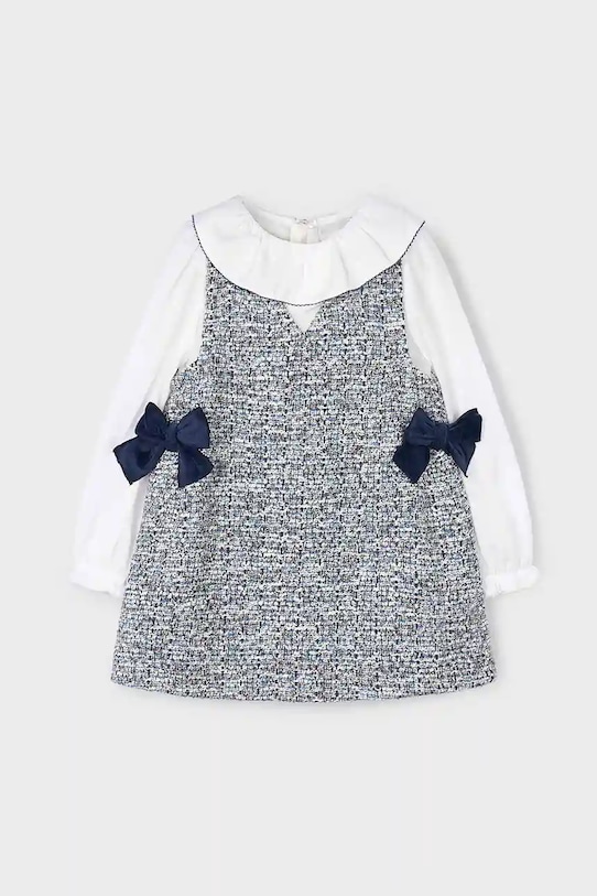 Mayoral sukienka dziecięca 4990.6L.Mini.9BYA niebieski AW25