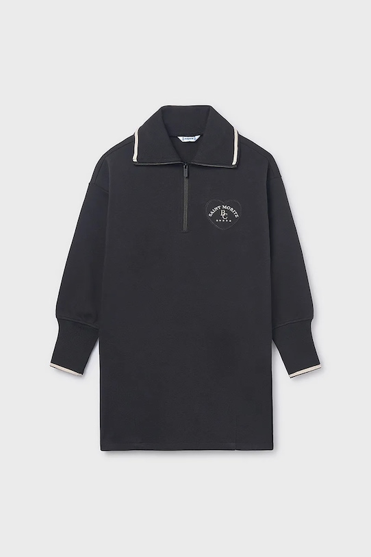 Παιδικό φόρεμα Mayoral μακρύ μαύρο 7912.8F.Junior.9BYA