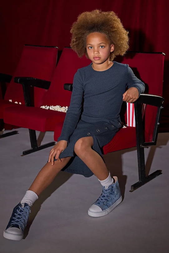 Mayoral sukienka dziecięca 7915.8G.Junior.9BYA niebieski