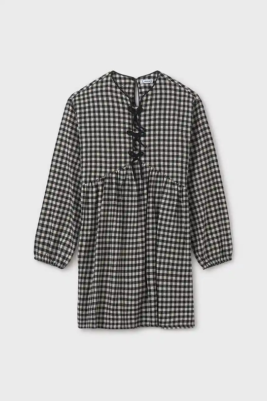 Mayoral vestito di cotone bambina tessuto grigio 7916.8J.Junior.9BYA