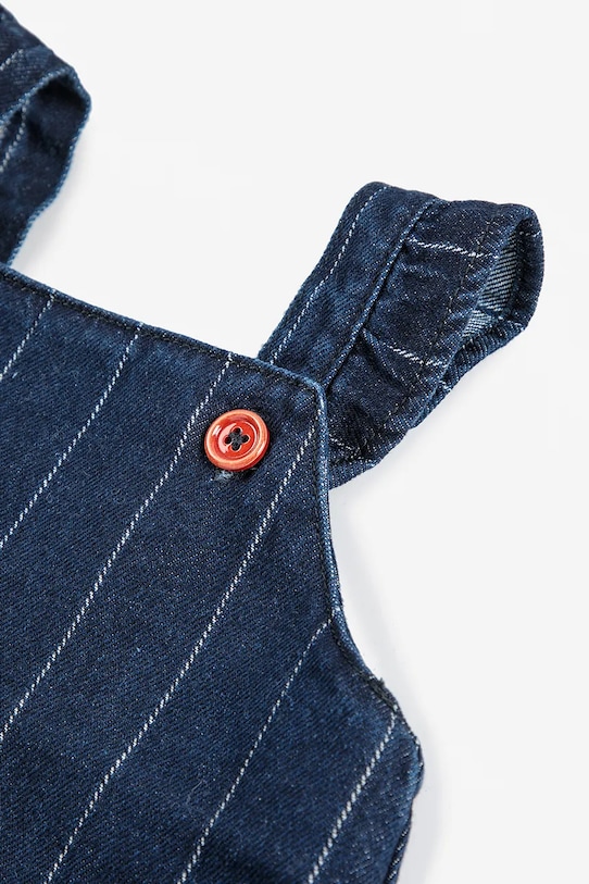 Bobo Choses vestito in cotone neonata Choo Choo 225AB090 blu navy