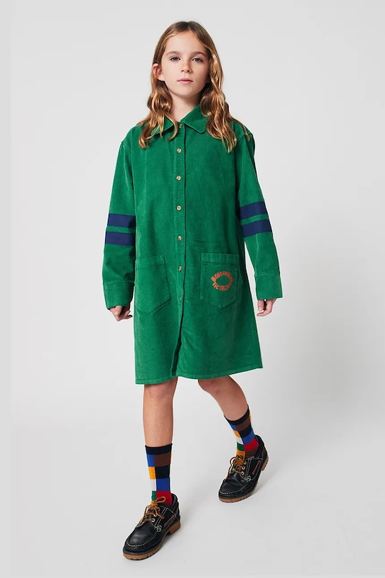 Bobo Choses vestito bambina Tic Tac Toe 225AC090 verde
