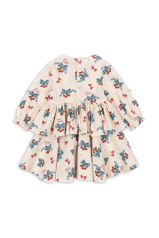 Konges Sløjd vestito bambina ELIN DRESS GOTS KS103794.9BYA beige AW25