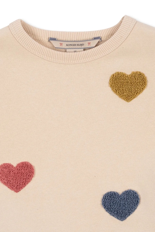 Fete Konges Sløjd rochie fete LOU TERRY SWEAT DRESS OCS KS103869.9BYA bej