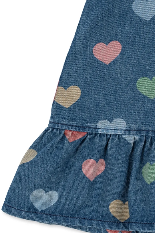 Konges Sløjd sukienka jeansowa dziecięca MAGOT DRESS GOTS granatowy KS103884.9BYA