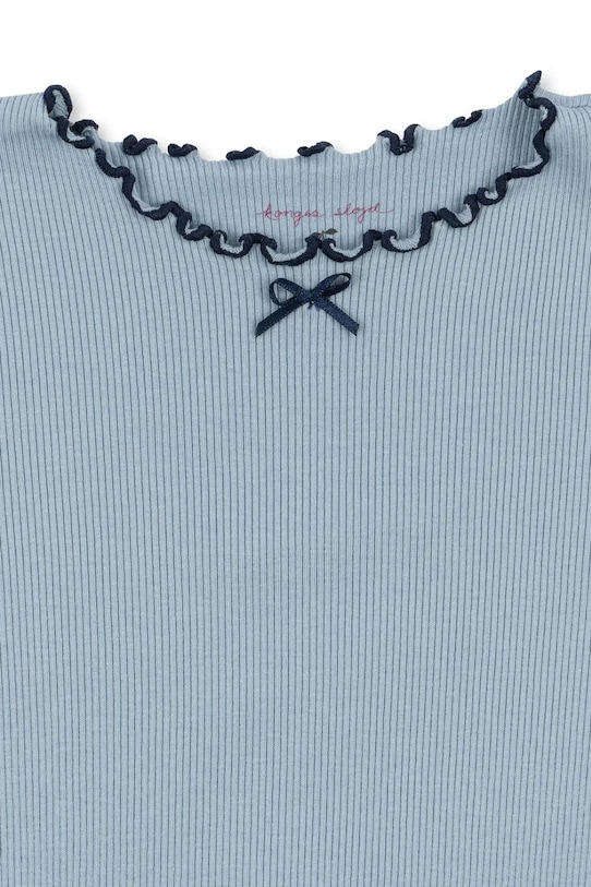 Dievča Šaty Konges Sløjd RIVI RIB DRESS OCS KS104073.9BYA modrá