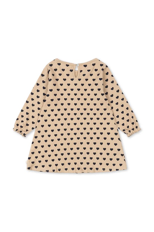 Детское платье с хлопком Konges Sløjd CHLEO DRESS GOTS KS103751.9BYA бежевый AW25