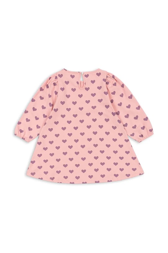Παιδικό βαμβακερό φόρεμα Konges Sløjd DREY DRESS GOTS KS103782.9BYA ροζ AW25