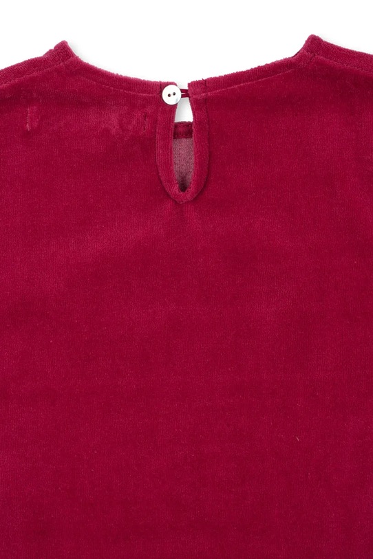 Dievčenské šaty Konges Sløjd VELOU DRESS GOTS burgundské KS104029.9BYA
