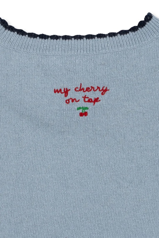 Дитяча сукня з додаванням вовни Konges Sløjd ALEXA KNIT DRESS блакитний KS101390.9BYA