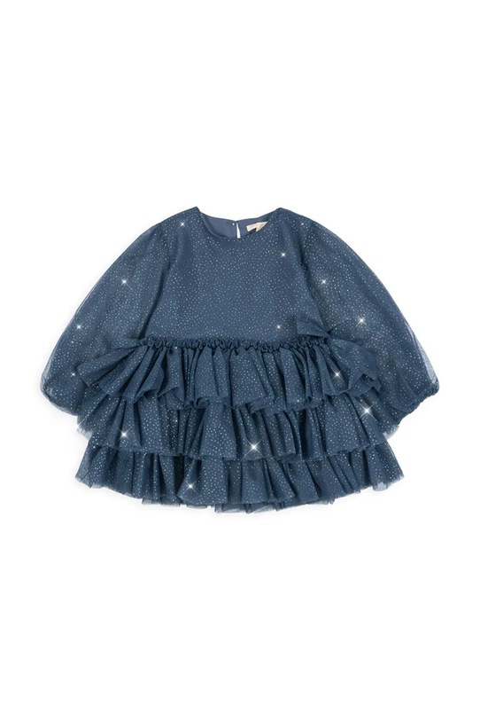 Παιδικό φόρεμα Konges Sløjd FAY DRESS GRS με μοτίβο σκούρο μπλε KS103807.9BYA