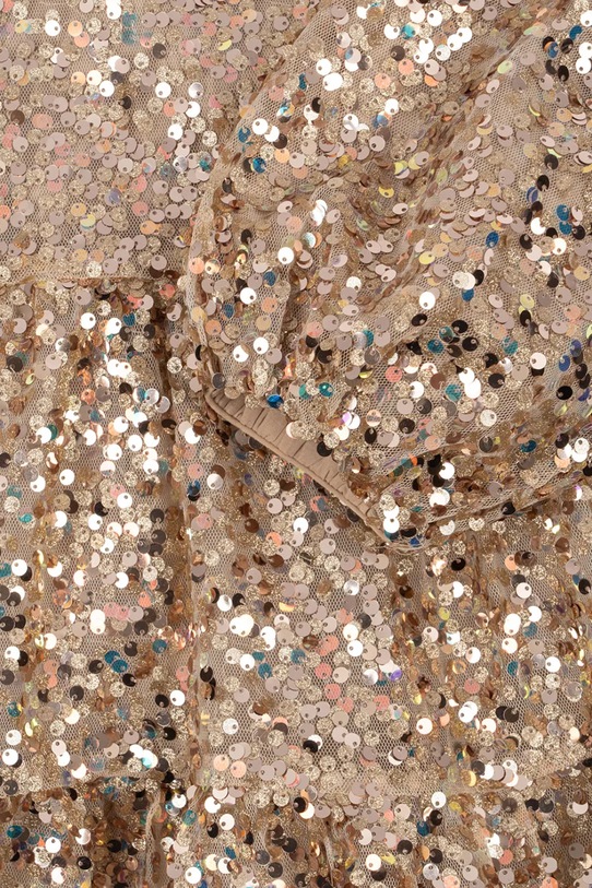 Konges Sløjd sukienka dziecięca LILA SEQUINS BOW DRESS KS103858.9BYA złoty
