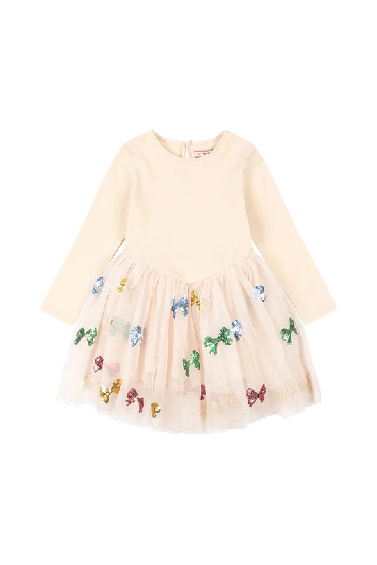 Konges Sløjd rochie fete YVONNE BALLERINA DRESS mini bej KS104045.9BYA