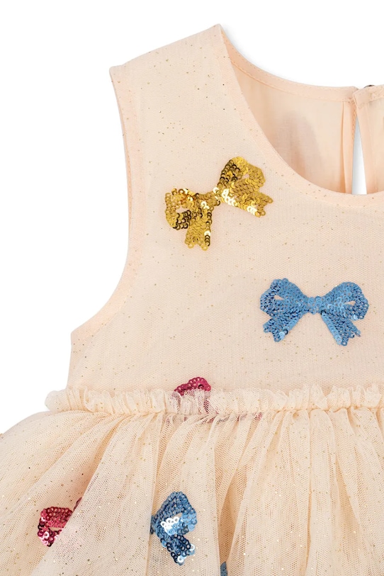 Konges Sløjd sukienka dziecięca YVONNE FAIRY DRESS beżowy KS104046.9BYA