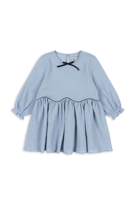 Παιδικό φόρεμα Konges Sløjd AVA DRESS GOTS με ελαστάν μπλε KS104071.9BYA