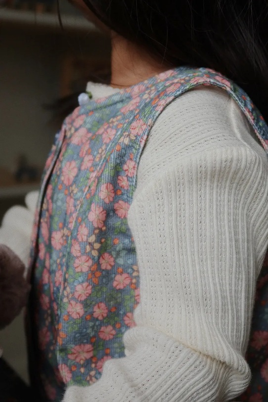 Παιδικό βαμβακερό φόρεμα Konges Sløjd CARA DRESS GOTS KS103740.9BYA πολύχρωμο