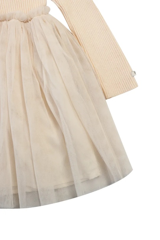 Donsje sukienka niemowlęca z wełną Lotus Dress beżowy 4043900.74.92