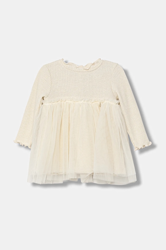 Φόρεμα μωρού Jamiks BEYZA μακρύ μπεζ BEYZA.Sukienka.JZI297.G